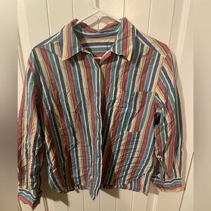 Vintage Rainbow Striped Shirt